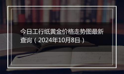 今日工行纸黄金价格走势图最新查询（2024年10月8日）