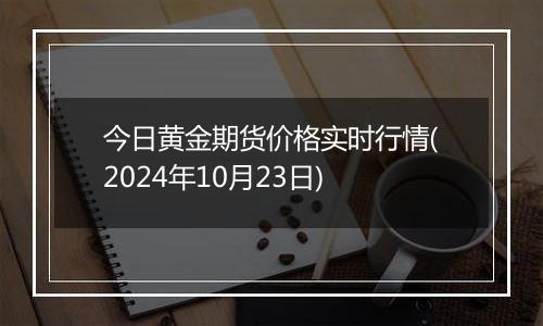 今日黄金期货价格实时行情(2024年10月23日)