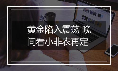 黄金陷入震荡 晚间看小非农再定