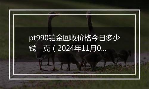 pt990铂金回收价格今日多少钱一克(2024年11月04日)