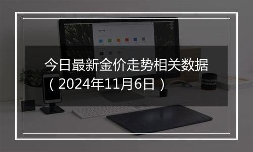 今日最新金价走势相关数据(2024年11月6日)
