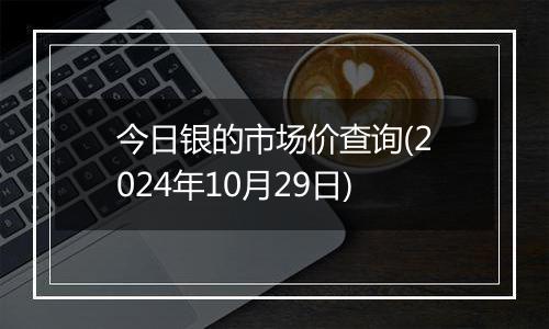 今日银的市场价查询(2024年10月29日)