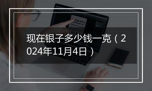 现在银子多少钱一克(2024年11月4日)