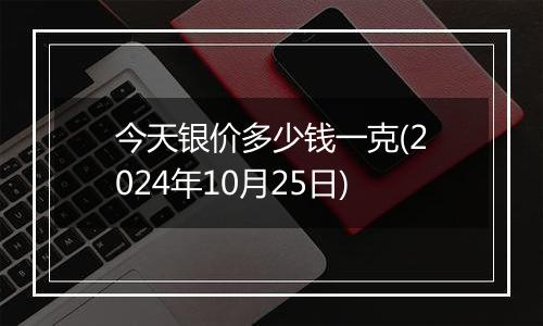 今天银价多少钱一克(2024年10月25日)