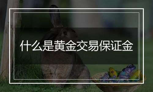 什么是黄金交易保证金