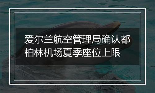 爱尔兰航空管理局确认都柏林机场夏季座位上限