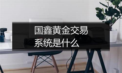 国鑫黄金交易系统是什么