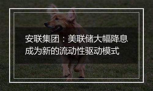安联集团:美联储大幅降息成为新的流动性驱动模式