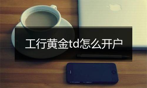 工行黄金td怎么开户