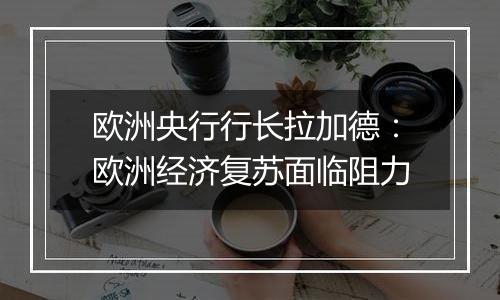 欧洲央行行长拉加德:欧洲经济复苏面临阻力