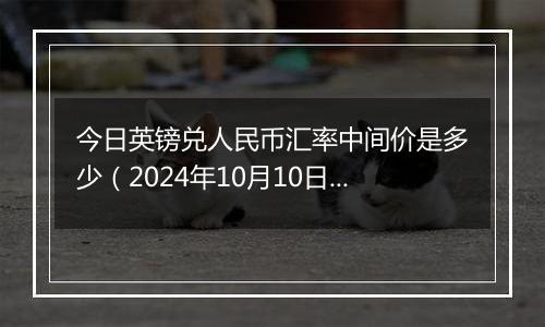 今日英镑兑人民币汇率中间价是多少（2024年10月10日）