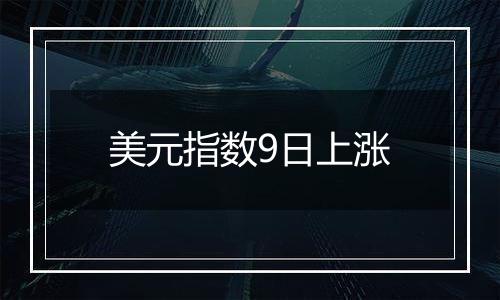 美元指数9日上涨