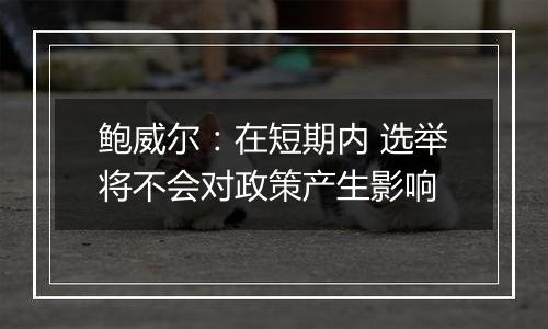 鲍威尔:在短期内 选举将不会对政策产生影响