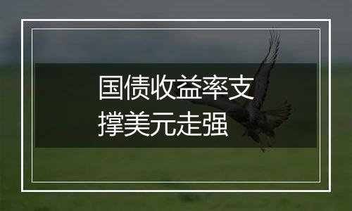 国债收益率支撑美元走强