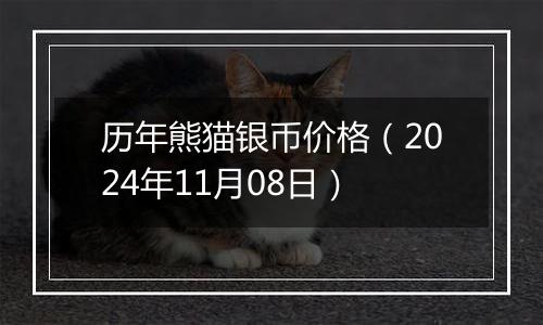 历年熊猫银币价格(2024年11月08日)