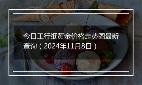 今日工行纸黄金价格走势图最新查询(2024年11月8日)