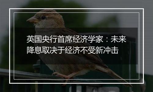 英国央行首席经济学家:未来降息取决于经济不受新冲击