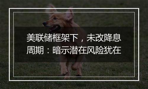 美联储框架下，未改降息周期：暗示潜在风险犹在