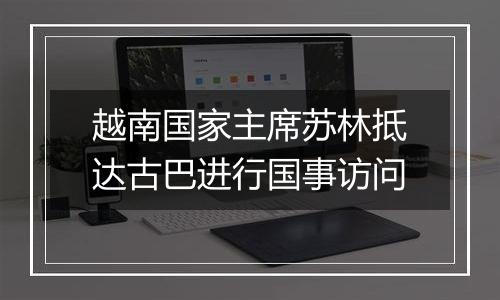 越南国家主席苏林抵达古巴进行国事访问
