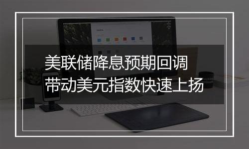 美联储降息预期回调 带动美元指数快速上扬