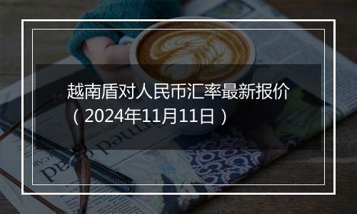 越南盾对人民币汇率最新报价(2024年11月11日)