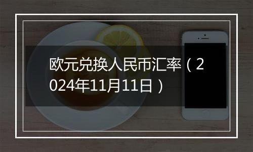 欧元兑换人民币汇率（2024年11月11日）
