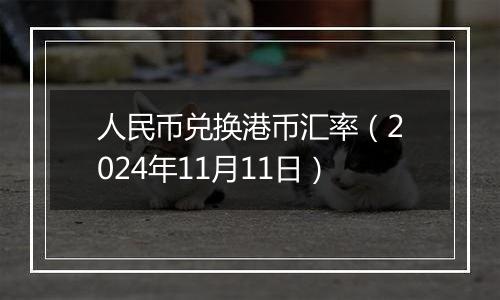 人民币兑换港币汇率(2024年11月11日)