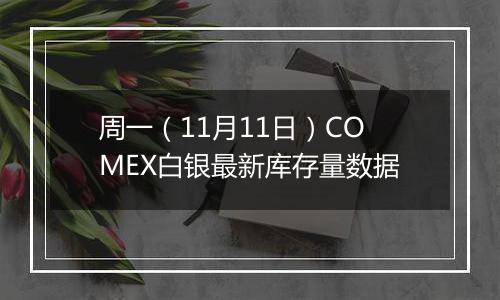 周一(11月11日)COMEX白银最新库存量数据