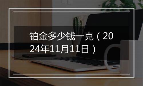 铂金多少钱一克(2024年11月11日)