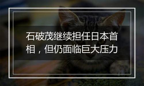 石破茂继续担任日本首相,但仍面临巨大压力
