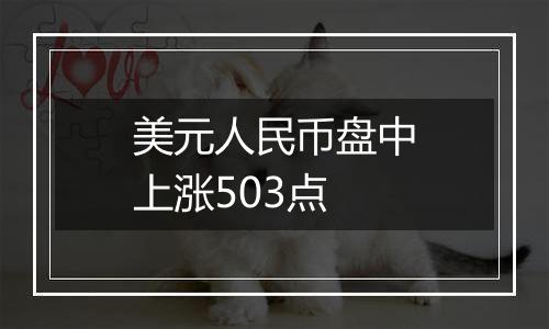 美元人民币盘中上涨503点