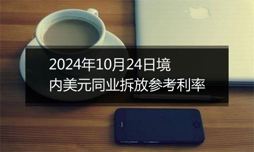 2024年10月24日境内美元同业拆放参考利率