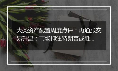 大类资产配置周度点评:再通胀交易升温:市场押注特朗普或胜选