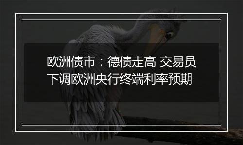 欧洲债市:德债走高 交易员下调欧洲央行终端利率预期