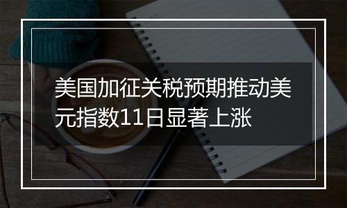 美国加征关税预期推动美元指数11日显著上涨