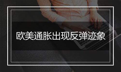 欧美通胀出现反弹迹象