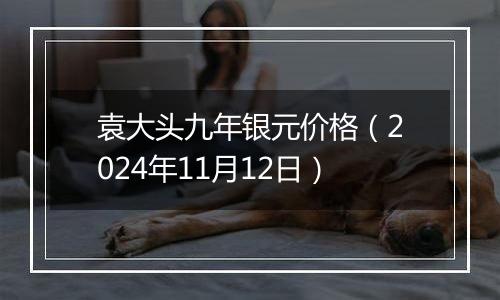 袁大头九年银元价格(2024年11月12日)