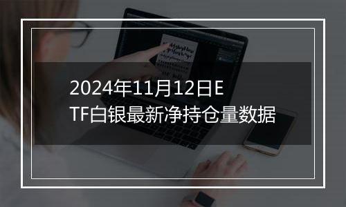 2024年11月12日ETF白银最新净持仓量数据