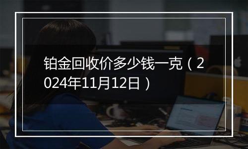 铂金回收价多少钱一克(2024年11月12日)