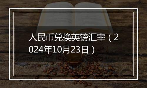 人民币兑换英镑汇率(2024年10月23日)