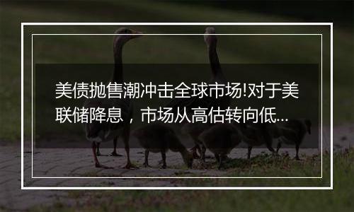 美债抛售潮冲击全球市场!对于美联储降息,市场从高估转向低估?