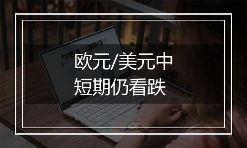 欧元/美元中短期仍看跌