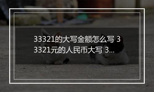 33321的大写金额怎么写 33321元的人民币大写 33321元的数字大写