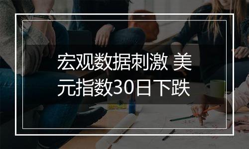宏观数据刺激 美元指数30日下跌
