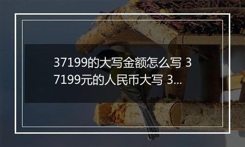37199的大写金额怎么写 37199元的人民币大写 37199元的数字大写