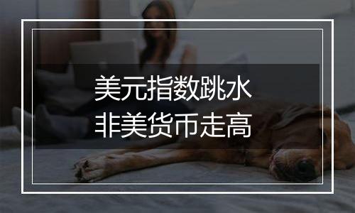 美元指数跳水 非美货币走高