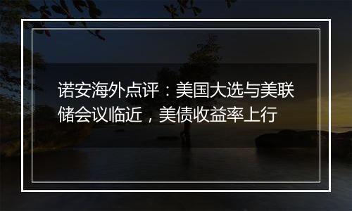 诺安海外点评:美国大选与美联储会议临近,美债收益率上行
