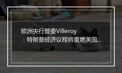 欧洲央行管委Villeroy :特朗普经济议程将重燃美国通胀 并损害全球经济增长