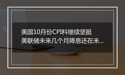 美国10月份CPI料继续坚挺 美联储未来几个月降息还在未定之天