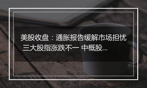 美股收盘:通胀报告缓解市场担忧 三大股指涨跌不一 中概股指数跌1%